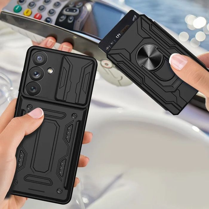 Samsung Galaxy A57 A17 A56 A26 A16 A55 A15 A25 / RING CARD SLOT кейс