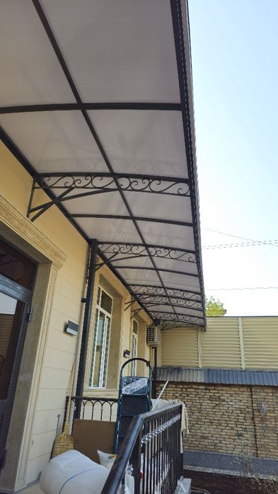 Навес металлический – прочный и надежный