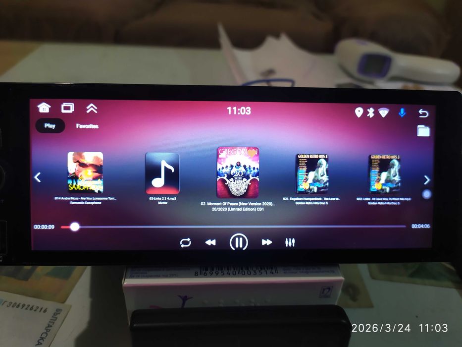 Мултимедия 1дин  плюс дистанционно управление.