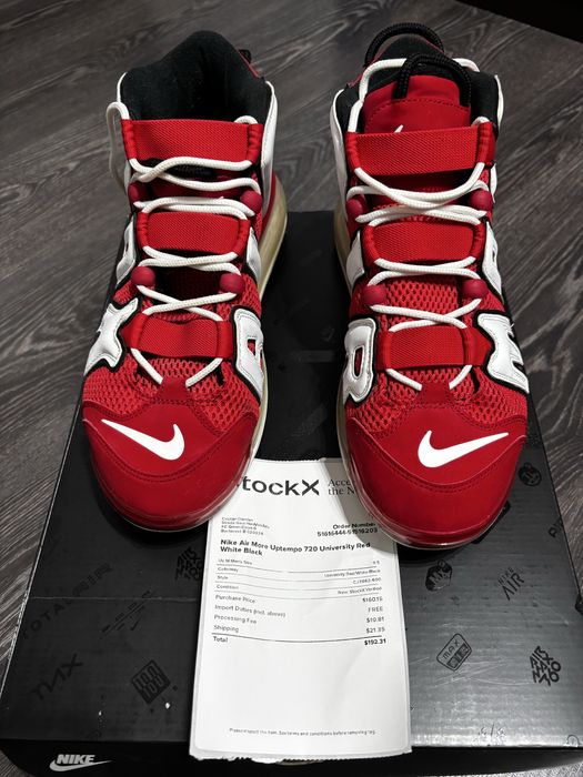 Nike Uptempo 720 Univ Red White Black