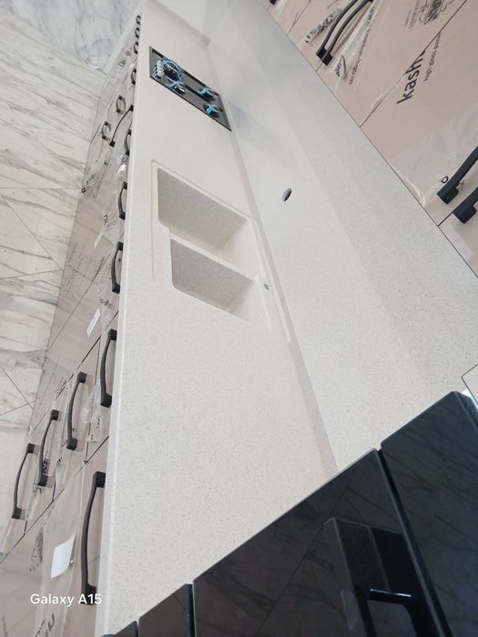 Столешницы из искусственного камня акрил, кварц от "ALKAN STONE"