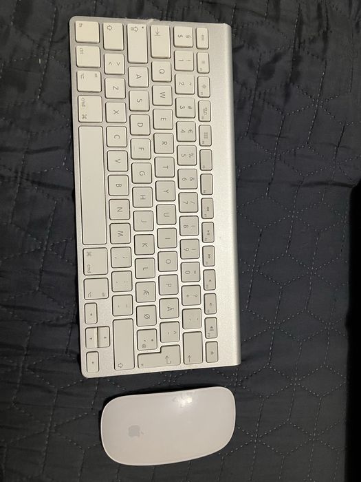 Tastatură Wireless (A1314) + Magic Mouse (A1296) - set original Apple
