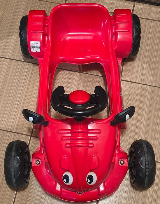 Masinuta copii mici NOUA rosie cu pedale si volan claxon masina baieti