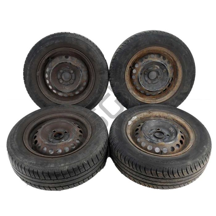 Стоманени джанти 4x100 с гуми R14 Honda Jazz 2002-2008 ID: 117714