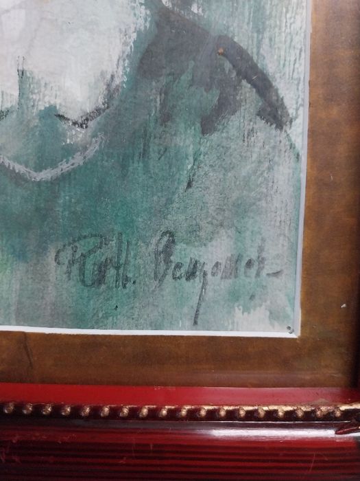 "RABINUL" - pictură autentică cu patină de epocă