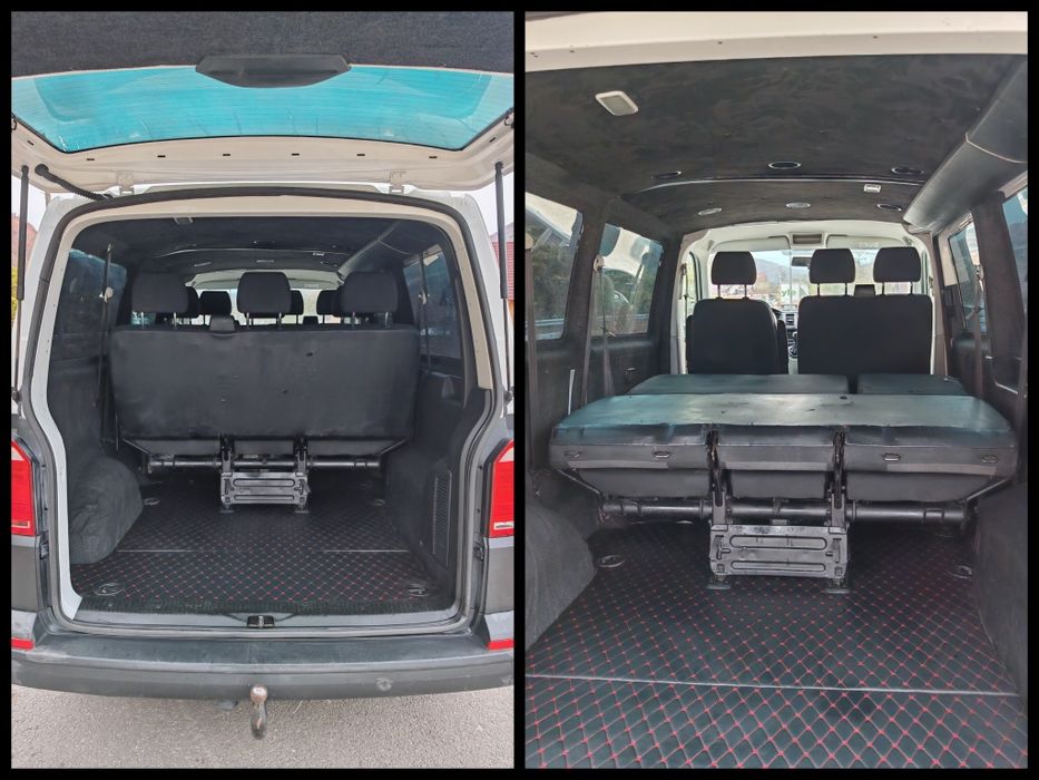 Volkswagen T6 Caravelle-Transporter /8+1 locuri/extra long/climă față-spate