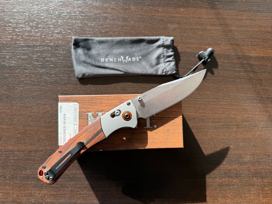 Cutit Benchmade Crooked River Nou in Cutie