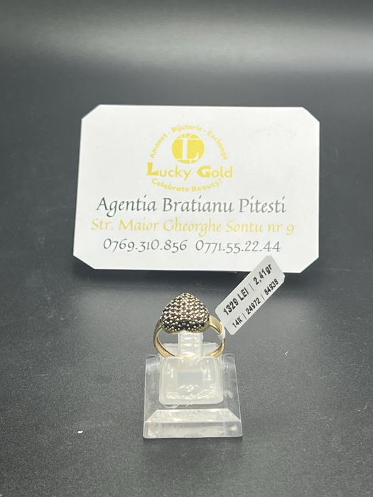 Inel aur 14k 2.41 gr marimea 17 cod 24972