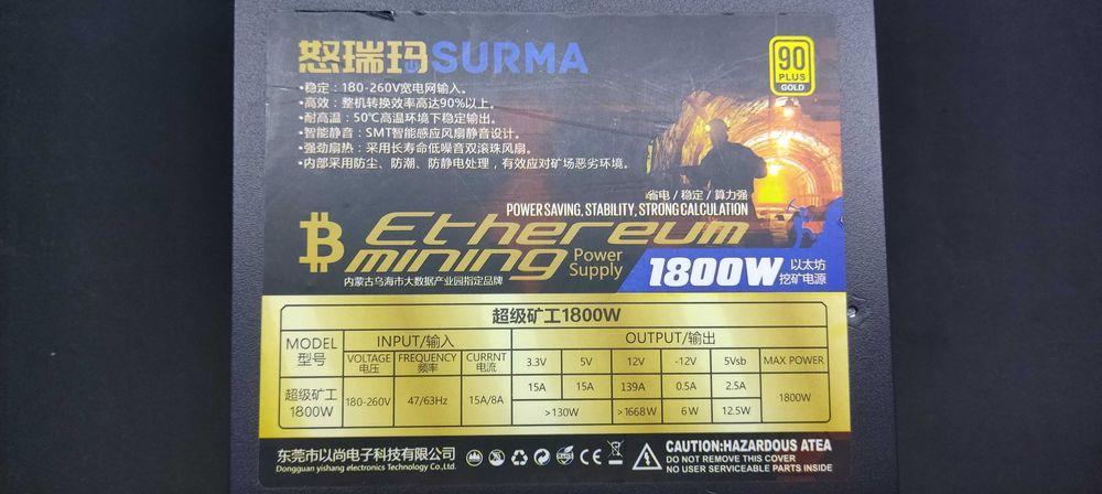 Блок Питания 1800W