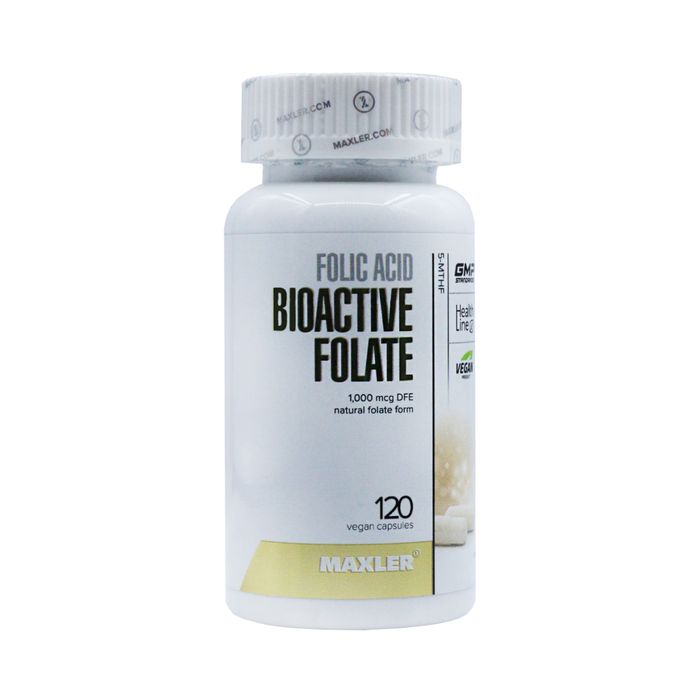 Фолиевая кислота Maxler Bioactive folate 195 мг 120 капсул