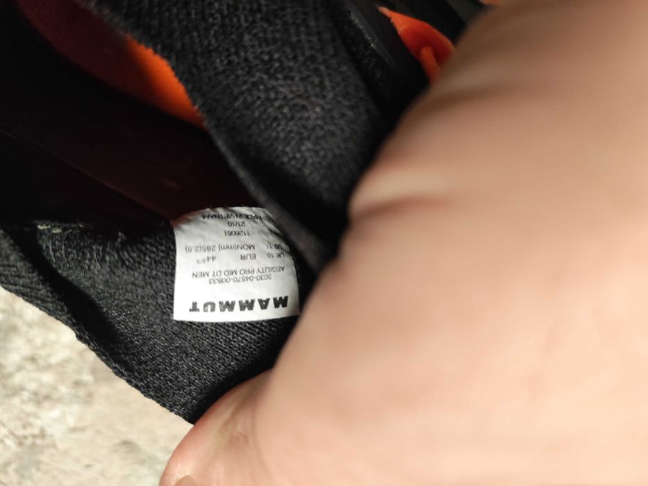 Мъжки обувки Mammut Aegility Pro Mid black/orange 44 2/3!!!