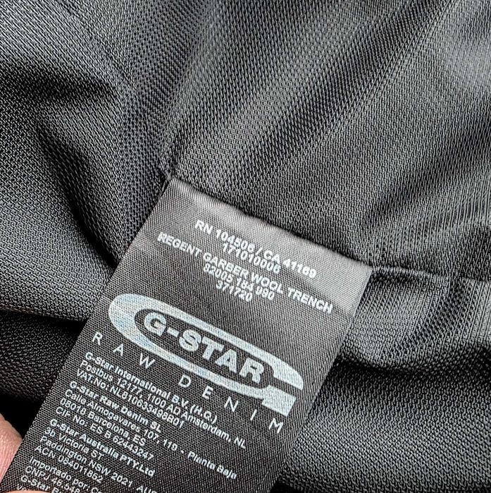 G-Star Raw Regent Garber Wool Trench, размер L