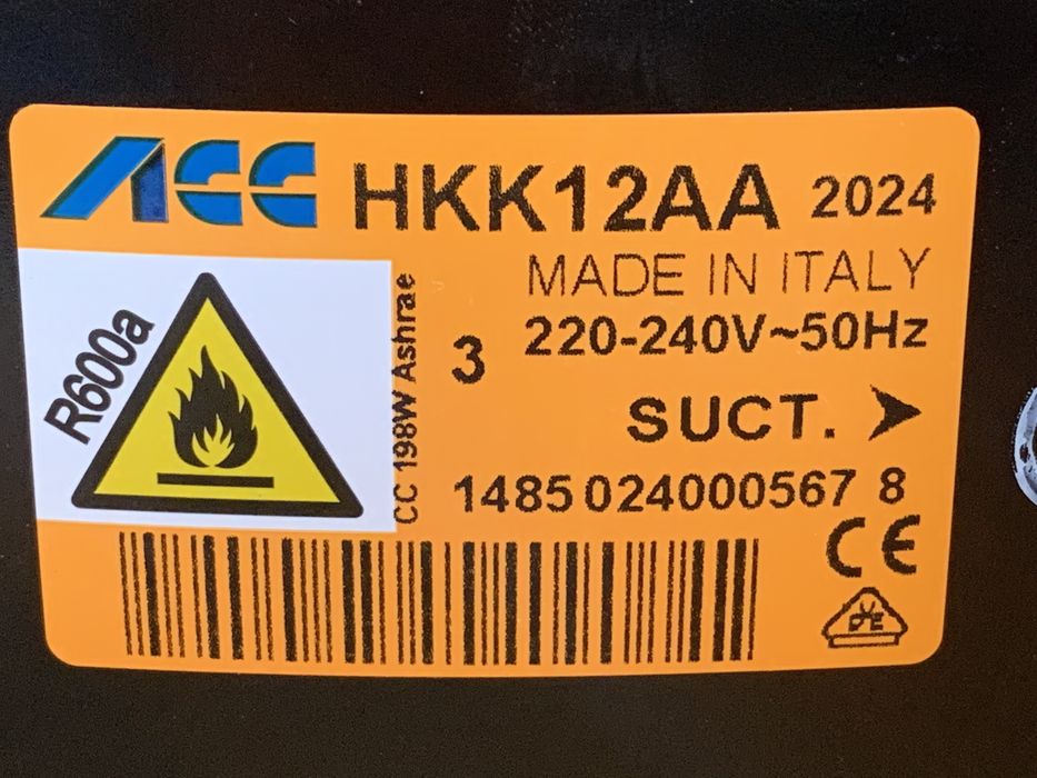motor compresor frigider hkk12aa 235w -20 grade combina nou sigilat