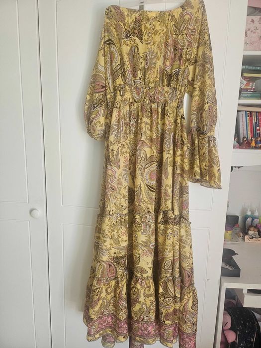 Копринена нова рокля НАМАЛЕНА!