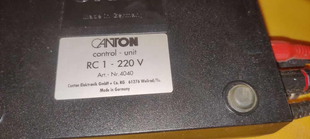Canton 4040  RC-1 Control Unit audio