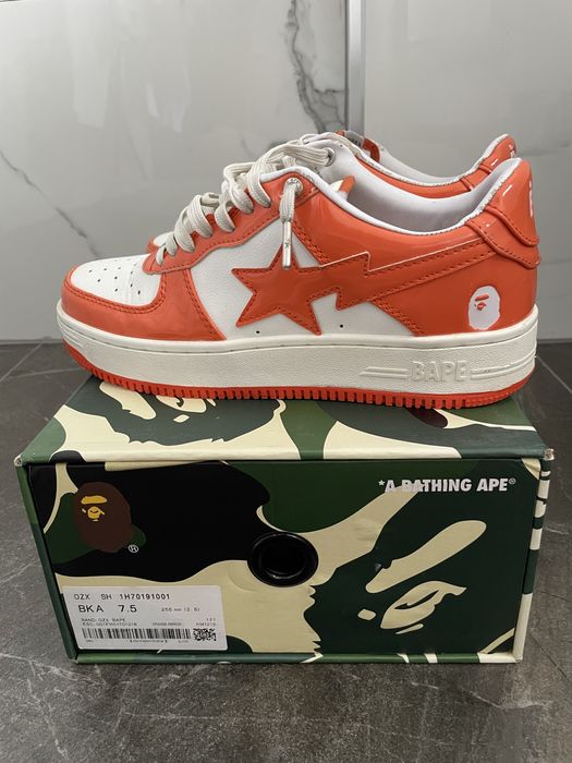 Adidasi Bapesta Portocalii