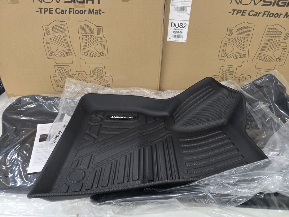 К-кт 3 части 3D трислойни TPE стелки за Tesla Model 3 (2019-2023), NOVSIGHT, черни