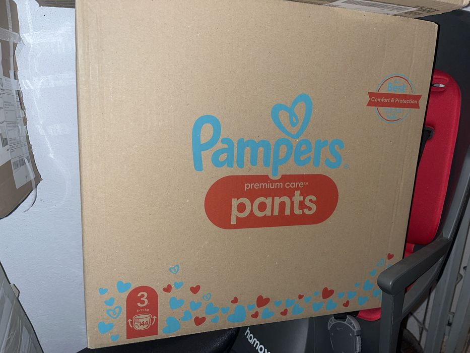 Pampers premium care pant numarul 3 / 144 bucati