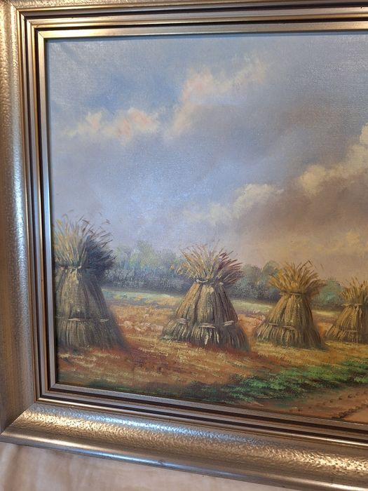 Голяма  авторска маслена картина пейзаж