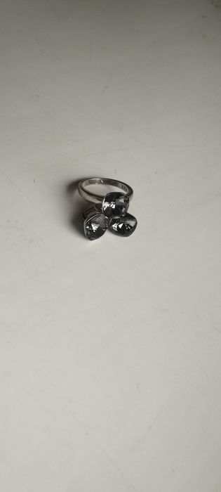 Комплект украшений кольцо + серьги, серебро, фиолетовые камни