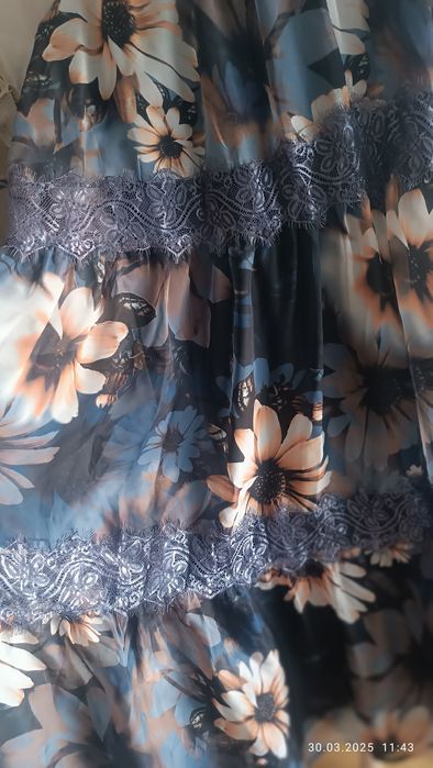 Нежное шифоновое платье