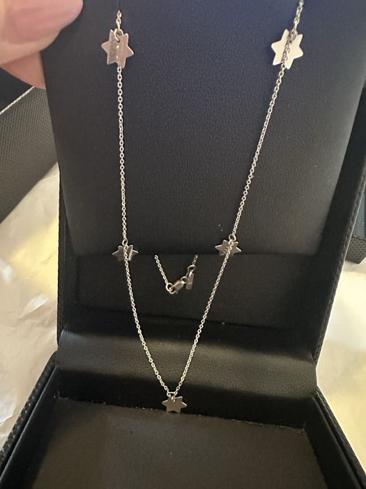 Lantisor 5 Stelute Aur Alb