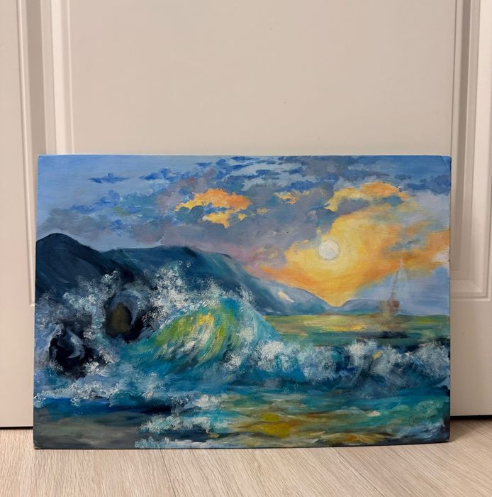 Картина море маслом