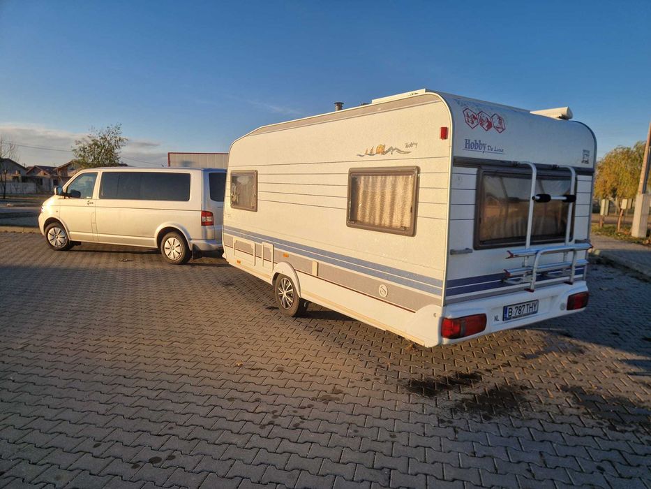 Rulota Hobby DeLuxe 470 cu 2 zone, Aer Conditionat, Boiler, Panouri