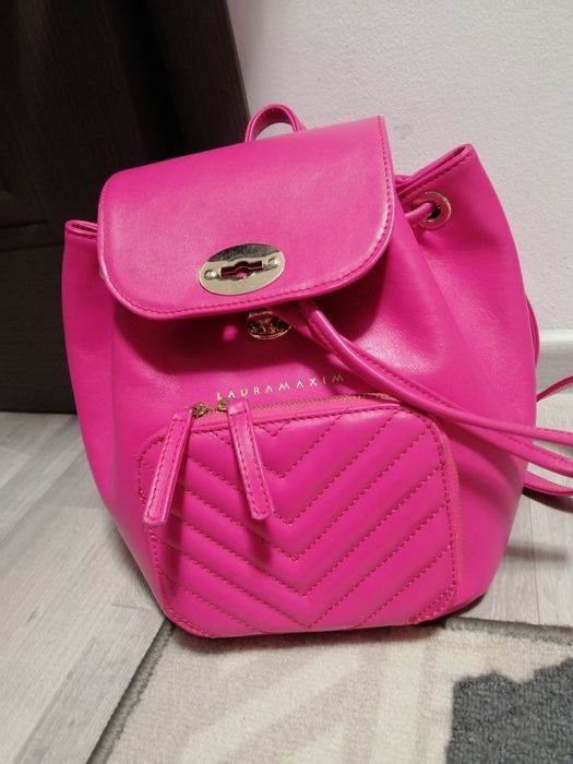 Rucsac Laura Maxim BellePack roz piele
