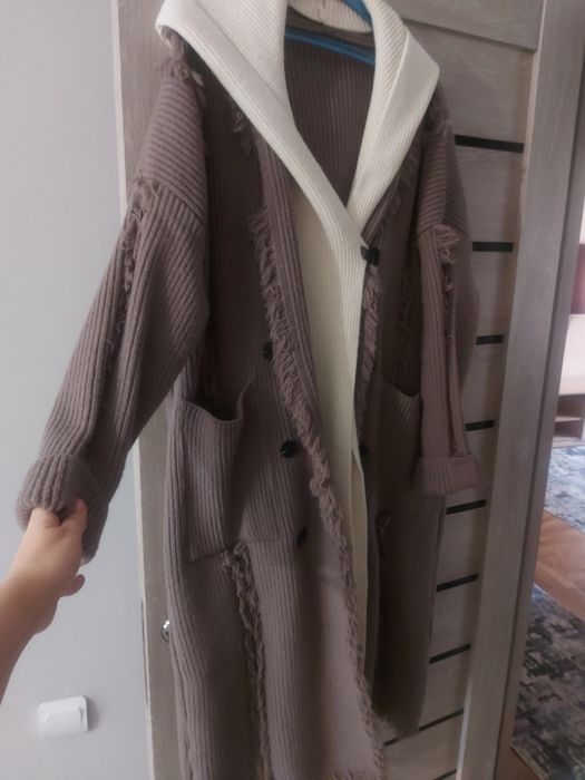 Продам вязанное пальто кардиган