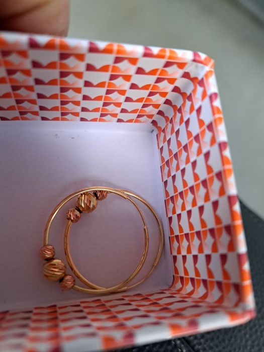 Cercei aur 14 k,noi