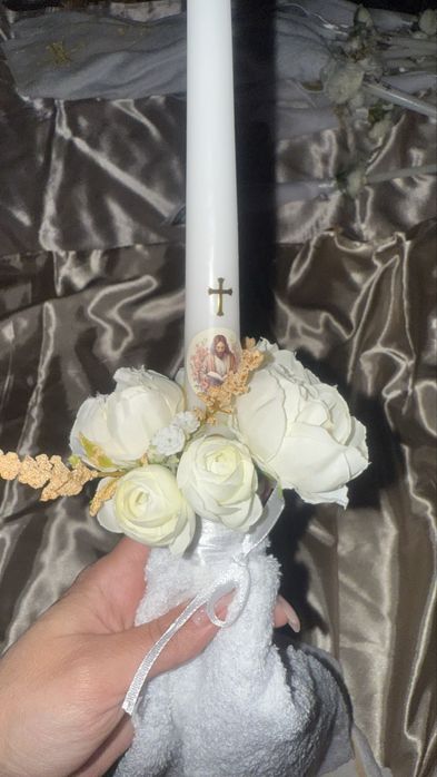 Batistă Funerară cu Lumanare