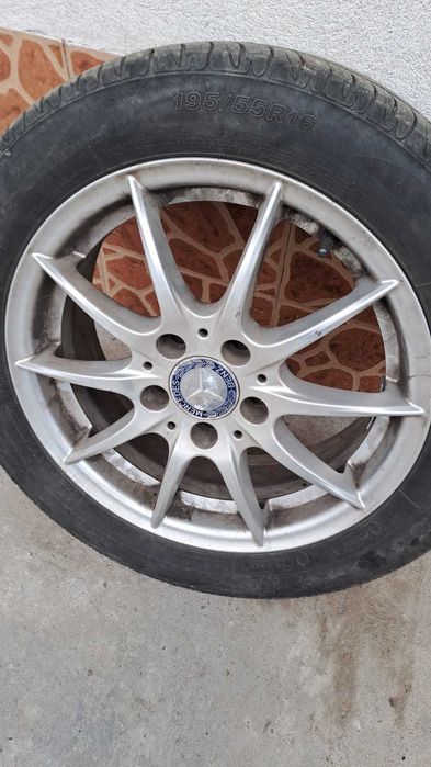 Jante R16 Mercedes-Benz originale + cauciucuri 195/55