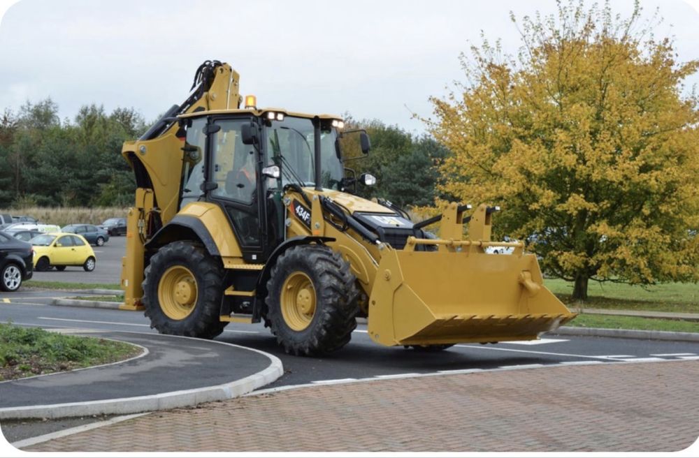 Экскаватор погрузчик, 3в1, петушок, кат,