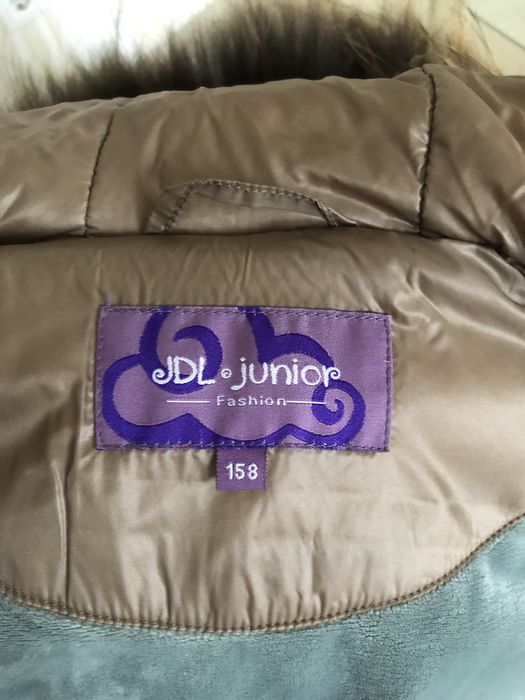 Зимний теплый пуховик для девочки, рост до 158см.