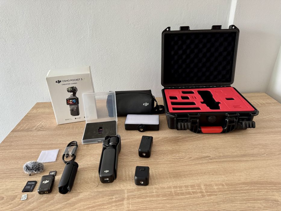 DJI Osmo Pocket 3 Creator Combo + Garanție și Accesorii Extra