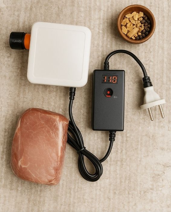 Компрессор для дымогенератора, поддув. Коптильня.