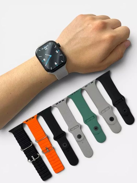 Smart Watch Maixinn Max Series 11, AMOLED ekran, 7 ta remen bilan
