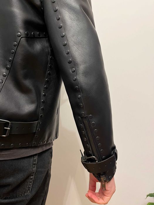 Geaca de Piele Naturala KIKIMRA, Neagra, Marimea S