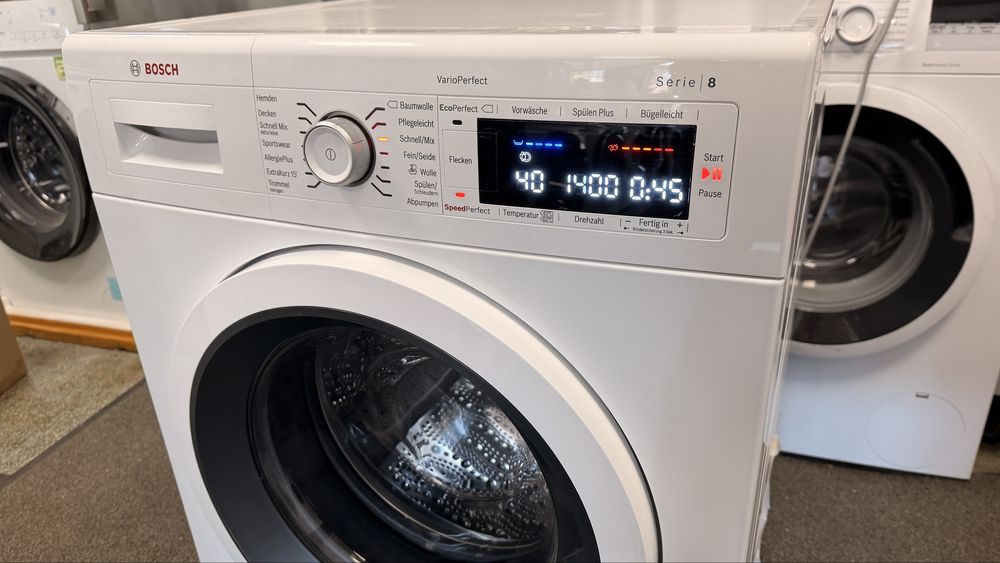 А+++ Инверторна пералня Bosch serie 8 ,9 кг, 1400 об/мин ,vario perfect ,MADE IN GERMANY
