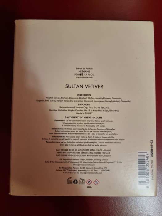 Parfum Nishane Sultan Vetiver