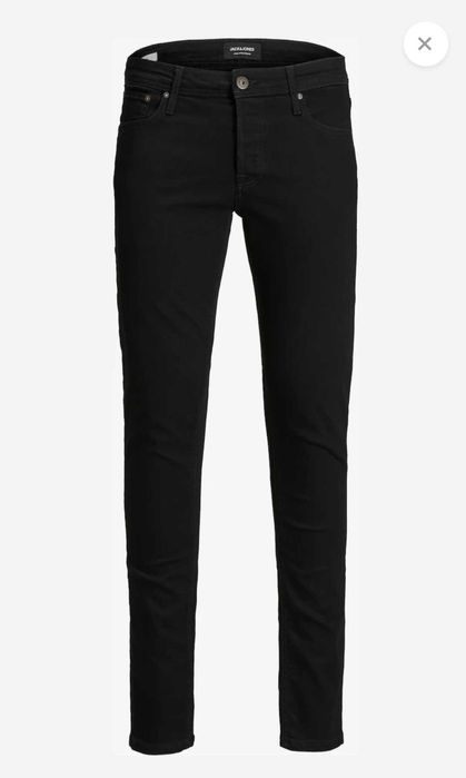 Pantaloni/jeansi negru denim, barbati, Jack and Jones masura 27/30 xs