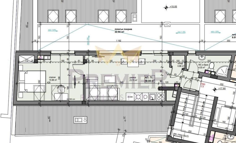 Продава се Двустаен апартамент в София, Банишора - 66 кв.м за 2500 €/кв.м - Снимка #9
