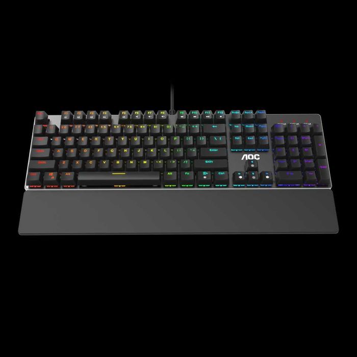 Механическая Игровая Клавиатура AOC GK500, 104 клавиш, RGB кабель 1,8м