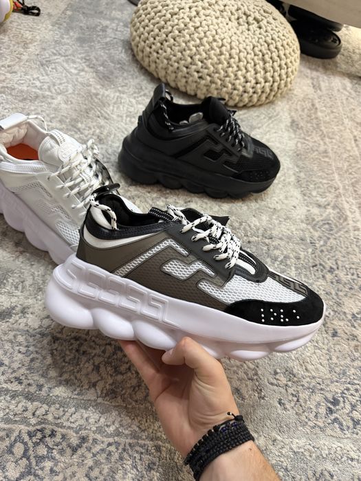 Adidasi Versace Chain Reaction / Medusa / Premium / Full box