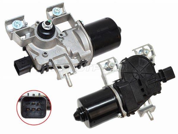 Мотор трапеции стеклоочистителя, моторчик привода щёток Hyundai Solari