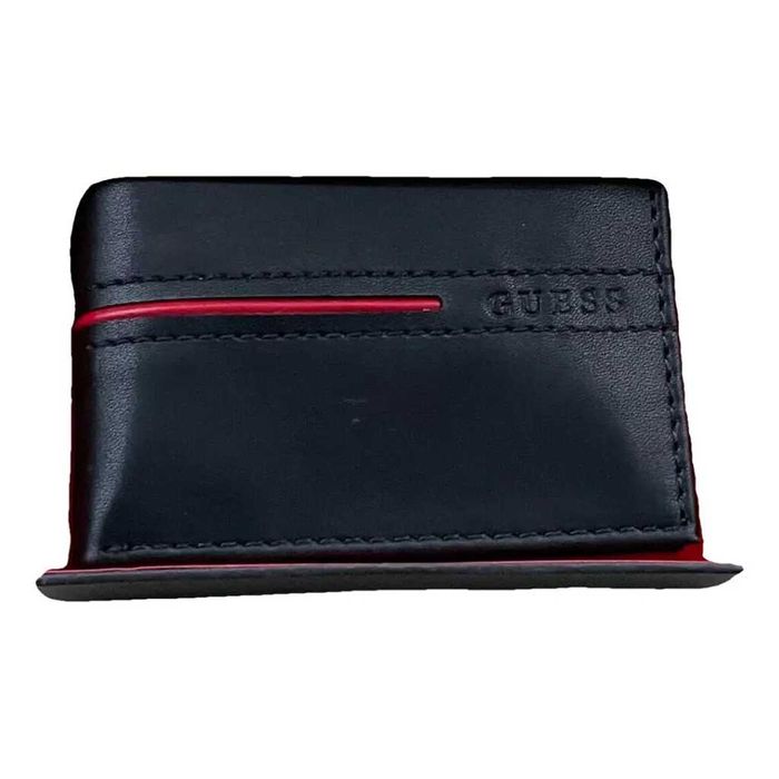 Мужской бумажник GUESS - черный из натуральной кожи