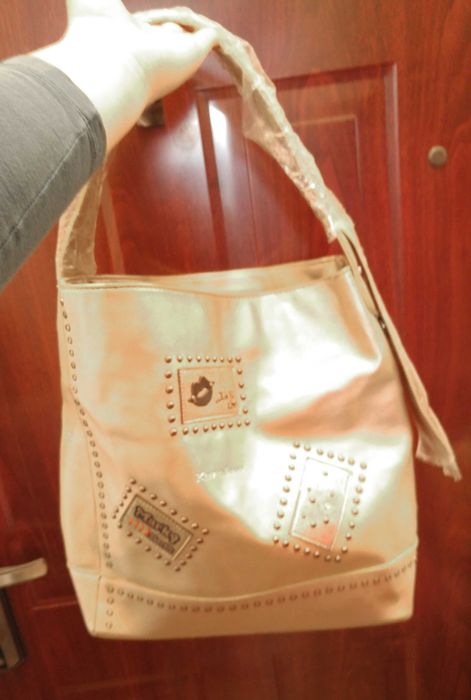 Geanta de dama Kevin Jeans aurie supradimensionata