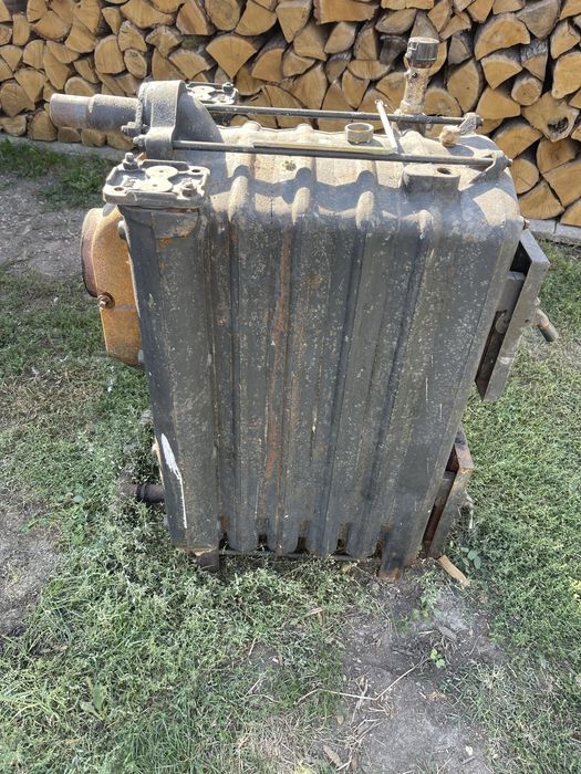 Centrala lemne de fonta, cos de fum, boiler terno si vad expansiune)