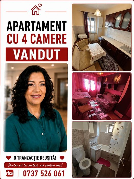 Apartament cu 4 camere care tocmai a fost vandut prin olx
